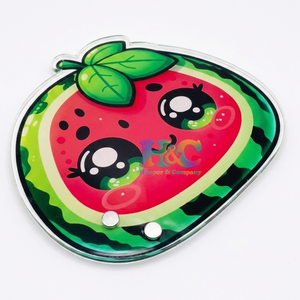 แผ่นอะคริลิคสำหรับต่อขนตา ดีไซน์สวย ทนทาน เป็นมิตรต่อสิ่งแวดล้อม อุปกรณ์เสริมความงาม แผ่นต่อขนตาแบบแม่เหล็ก พิมพ์โลโก้ได้ ลายแตงโม - Product Image 1