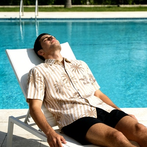 Camicia Hawaiana Casual da Uomo Personalizzata, <span class=keywords><strong>con</strong></span> Bottoni, Elasticizzata, Anti-Pilling, Traspirante, ad Asciugatura Rapida, Ecologica, per Spiaggia Tropicale, Tessuta, Estiva - Product Image 1
