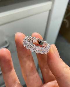 Most Selling 925 Sterling <b>Silver</b> <b>Emerald</b> Cut Moissanite <b>Ring</b> for Formal Dinner and Corporate Events Use for Worldwide Supply - Product Image 6