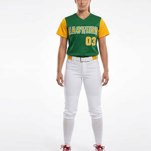 Conjunto de uniforme de softbol, camiseta y pantalones para un entrenamiento y partidos cómodos - Product Image 1
