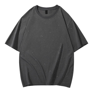 Camiseta Negra Brillante para Hombre 2026, Moderna, con Lentejuelas, Estilo Urbano, Informal, de Manga Corta, Transpirable, para Uso Diario - Product Image 5