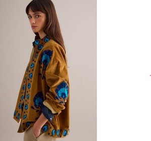 Nouvelle Veste Femme Bohème en Velours Brodé Suzani, Style Frais et Exclusif, Manteau d'Hiver Classique avec Doublure Intérieure, Blazer Chaud - Product Image 2