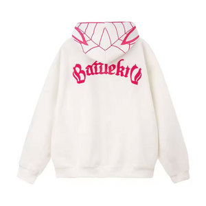 Sweat à capuche personnalisé en polyester/coton de haute qualité, brodé en flocage, avec logo imprimé, décontracté, unisexe, motif araignée, respirant, idéal pour l'hiver, vente en gros, ODM - Product Image 4