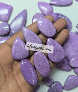 IRFAN GEMS หินสติชไทต์ธรรมชาติ หินลูสสำหรับบำบัด หินกึ่งมีค่าขัดเงาทำมือ สำหรับทำเครื่องประดับ สติชไทต์ขายส่งจำนวนมาก - Product Image 2