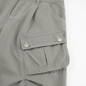 Pantalones Cortos Vaqueros Unisex Estilo Hip Hop, Venta al por Mayor Directo de Fábrica, Jorts Holgados con Efecto Lavado, Cintura Media, Dobladillo sin Rematar, Estilo Urbano Casual con Bolsillos Utilitarios - Product Image 3