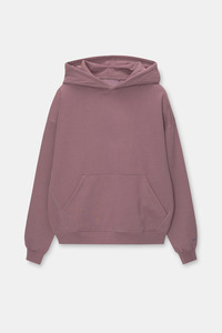 Unisex Oversized Mauve Hoodies Heavyweight 450GSM Fleece Streetwear Pullover with Kangaroo Pocket and Custom Logo Embroidery - Product Image 4