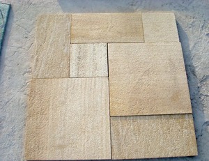 Dalles et carreaux en pierre naturelle de grès doré ITA durables pour l'architecture de style patrimonial - Product Image 2