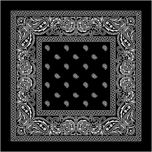 Bandana en coton à motif Paisley traditionnel, écharpe unisexe classique, à porter en toutes saisons, style décontracté - Product Image 5