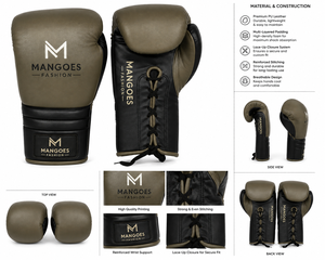Guantes de Boxeo con Cordones Hechos a Medida, Guantes de Entrenamiento Premium Transpirables con Soporte para Muñeca, OEM ODM, Pedidos al por Mayor Disponibles - Product Image 6