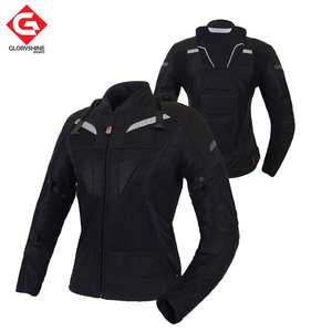 Chaquetas de Motocross Unisex al por Mayor, Material de Cuero con Rejilla, Transpirables, Resistentes al Viento, Tallas Grandes, Chaqueta Protectora para Motociclismo - Product Image 2
