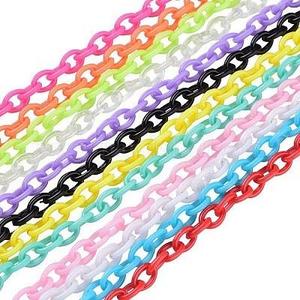 Wholesale <b>clear</b> Chunky Thin <b>Resin</b> Chain High Quality Link Big Chain home and office room decoration multi links available - Product Image 3