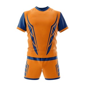Conjunto de Uniforme de Rugby Sublimado Personalizado, Negro, Rojo y Blanco, Cuello Redondo, Manga Corta, Absorbente de Humedad, Ajustado, para Adultos, para Todas las Temporadas - Product Image 4