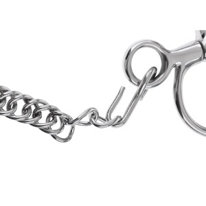 Mors d'équitation avec crochets de bridage, en acier inoxydable robuste, modèle Pelham, pour l'équitation - Product Image 4