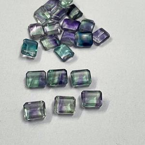 พลอย5x7mm-10x12mm ล้ำค่าหลายสีตามธรรมชาติพลอยเจียระไนเหลี่ยมเพชรพลอยพลอยแปดเหลี่ยมเจียระไนแบบกึ่งมีค่างานประดิษฐ์ทำด้วยมือ - Product Image 3