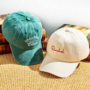 หมวกเบสบอลปักลายตามสั่ง 6 แผง ปรับขนาดได้ ผ้าเดนิม ใส่ได้ทั้งชายหญิง สไตล์ลำลอง มีหลายสีให้เลือก - Product Image 5
