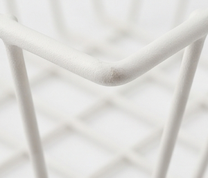 Premium White Metal <b>Wire</b> Storage <b>Basket</b> Rectangle Simple Design <b>Hanging</b> Multi-Purpose Neatening Organizer - Product Image 2