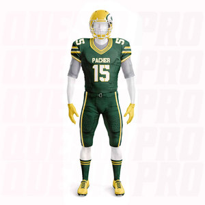 Tenues de football américain personnalisées : Offre en gros pour fournisseurs en vrac – Maillots, gants, manchons, sacs, cagoules sublimés - Product Image 2