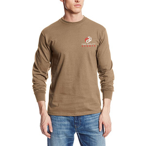 Camiseta Premium de Manga Larga para Hombre, Cuello Redondo, Corte Ajustado, Camiseta Básica, Proveedor de Impresión de Logotipos Personalizados - Product Image 1