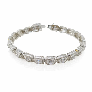 Premium Cushion Cut Lab Grown Diamond Tennis <b>Bracelet</b> 10KT Gold Luxury Iced Out High End Party Wear Gift Jewelry Elegant Design - Product Image 1