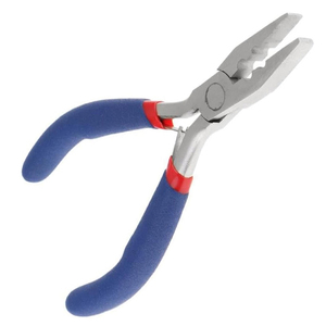 With Soft Rexine Case Stainless Steel High Quality Human Hair Extension <b>Tools</b> Micro Links Beads Rings Feather Crimp Pliers - Product Image 1
