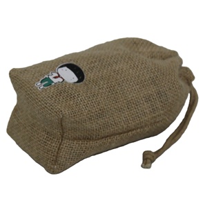 Bolsas de tela de yute, bolsas de regalo de arpillera para fiesta de boda, sacos de arpillera con cordón, bolsa de tela Natural, bolsa con cordón personalizada - Product Image 4