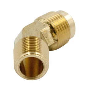 Conector de Tubería de Latón en Forma de Codo de 45 Grados, Adaptador de Rosca Macho y Hembra para Plomería, Gas, Agua, Aceite, Uso Industrial - Product Image 1