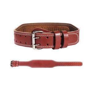 Cinturón de Levantamiento de Pesas de Cuero Vacuno, Cinturón de Entrenamiento de Gimnasio, Cinturón de Powerlifting para Hombres, Cinturón de Fitness para Entrenamiento de Fuerza y Powerlifting - Product Image 1