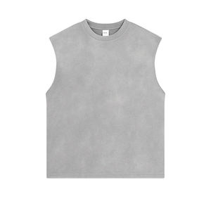 Wholesale Custom Logo Casual Cotton <b>Running</b> <b>Singlet</b> Muscle Athletic Shirts Sleeveless Breathable Eco-Friendly Fitness Wear - Product Image 5