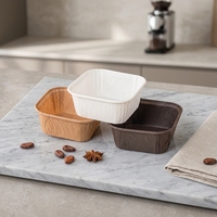Gobelets en papier de taille personnalisée, emballages alimentaires jetables en papier pour pâtisseries et boulangeries