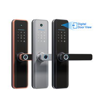 Cerradura Inteligente TTLock con Huella Dactilar, Contraseña, Tarjeta IC, Entrada sin Llave, para Puerta de Madera, Venta al por Mayor de Fábrica, Wi-Fi, para 4 Pilas AA
