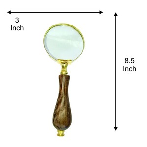 High Quality Magnifying Glass Vintage Magnifying Glass Round <b>Shape</b> Magnifying with Customize Color Horn Handle Luxury - Product Image 2