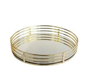 Decorative Metal And <b>Mirror</b> Tray For Candle Display And Centerpiece Decoration With Elegant Finish And Strong Build - Product Image 6