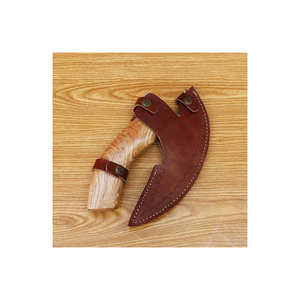 Hacha Vikinga Curva con Hoja de Acero Inoxidable Grabada y Mango de Madera Natural, Personalizable OEM, Decorativa, Artesanía Tradicional - Product Image 5