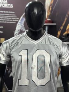 เสื้อฟุตบอลปรับแต่งได้-โพลีเอสเตอร์ 100% แห้งเร็ว ป้องกันแบคทีเรีย ป้องกันรังสียูวี ไซส์ใหญ่ ตำแหน่งโลโก้ด้านหน้า - Product Image 2