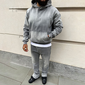<b>Men</b>’s Cropped Hoodie – Stylish Oversized Long Sleeve <b>Pullover</b> with Cropped Length and Relaxed Fit <b>for</b> Everyday Streetwear - Product Image 6