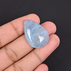 Aigue-marine naturelle 35,5 carats 30x20mm forme poire pierre précieuse non montée - Product Image 2