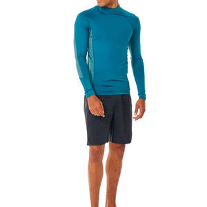 Custom Logo <b>Men</b> Rash Guard Breathable Quick Dry Long Sleeve UV Protection <b>Compression</b> Swimming <b>Shirt</b> Polyester Sportswear - Product Image 3