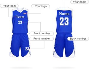 Camisetas de Baloncesto Personalizadas con Cualquier Nombre, Número y Logotipo del Equipo, Conjunto de Camiseta de Baloncesto para Hombre/Juvenil/Niño/Niños - Product Image 3