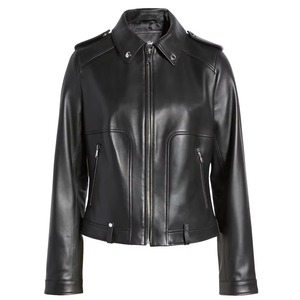 Wholesale High Quality Plain Dyed Quilted Breathable <b>Sheep</b> <b>Skin</b> Leather Eco-Friendly Heated Winter <b>Jacket</b> for Women Cotton - Product Image 1