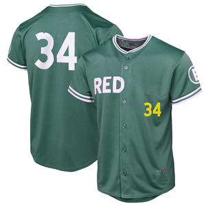 2025 New Men Boston City Connect Baseball Jersey Green Stitched Embroidered Custom Uniform with Logos - Product Image 6
