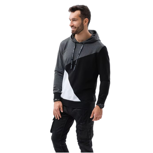 Sudaderas con Capucha Personalizadas al por Mayor para Hombre, Sudaderas con Capucha Larga Negras con Logotipo Personalizado de Alta Calidad, Ropa Deportiva para Hombre - Product Image 1