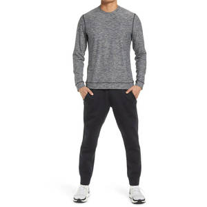 Camisetas de Hombre al por Mayor de Poliéster/Algodón con Cuello Redondo, Anti-Pilling, Holgadas, de Manga Corta y Larga, con Logotipo Personalizado, de Alta Calidad, Jersey Sólido - Product Image 4