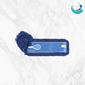 KSR Flat Dust Mop Head Reusable Self-Wringer Eco-friendly Durable Floor Cleaning Replacement Pad High Absorbency Fibers Blue - Product Image 4