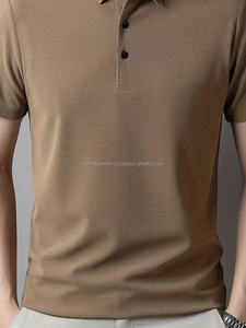 Camiseta Polo de golf para hombre de alta calidad, con logotipo hecha a medida, Polo de algodón blanco con cuello en V de secado rápido, polos para hombre - Product Image 2