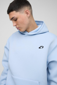 Ensemble de survêtement d'hiver moderne pour homme, pull à capuche deux pièces et pantalon de jogging fuselé, logo personnalisé, style décontracté athleisure, vente en gros - Product Image 3