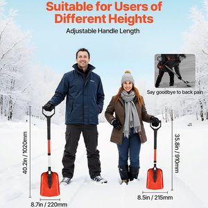 Attrezzo Portatile e Leggero per la Rimozione della Neve per Giardino, Auto, Campeggio - Pala Multifunzione - Product Image 6