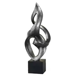 Polished Finish Metal Sculpture <b>Decorative</b> Showpiece Figurine Home Living Room Office <b>Table</b> <b>Decor</b> Interior Accent - Product Image 4