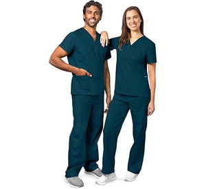 Blouse médicale en denim tissé OEM ODM, polyester/coton, écologique, durable, confortable, détection des aiguilles, uniforme pour médecins et infirmières - Product Image 4