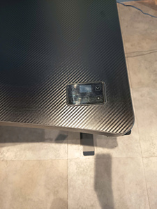 Electric <b>Height</b> <b>Adjustable</b> <b>Desk</b> Metal + PB wood, MFC surface with 3 LED light strips Type-C & USB for Home Office - Product Image 3