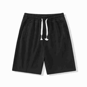 Shorts Bermuda pour Homme en Tissu Oxford Solide, Élasthanne/Coton Tricoté, Taille Mi-Haute Élastique, 140g, Respirant, Impression Numérique - Product Image 4